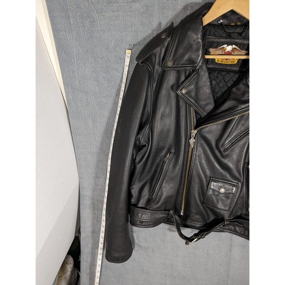 VTG Custom Authentic Harley Davidson Leather Jacket Screaming Eagle - Picture 6 of 16